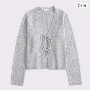 Abercrombie and Fitch Tie Front Sweater